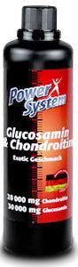 PowerSystem Glucosamine Chondoitine (500мл) Glucosamine & Chondroitin — это выверенная пропорция сложных углеводов, играющих важную роль в обменных процессах человека: полисахаридов глюкозамина и хондроитина.