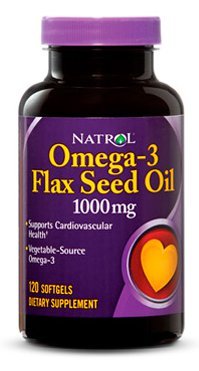 Natrol Omega-3 Flaxseed Oil (120 капсул) Льняное масло является богатым источником Омега-3 жирных кислот и альфа-линоленовой кислоты