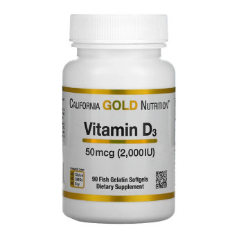 CALIFORNIA GOLD NUTRITION D-3 2000 (90 капсул) Витамин D3 необходим для улучшения усвоения кальция, который отвечает за здоровье костей и зубов. Витамин D3 также поддерживает здоровье иммунитета и нервно-мышечной функции.