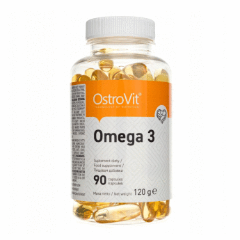 OSTROVIT Omega 3 1000 мг (90 капсул) Помощь функционирования сердца. Поддерживает соответствующий уровень триглицеридов. Положительно влияет на мозг, глаза, суставы.
