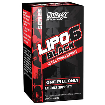 NUTREX Lipo-6 Black Ultra Concentrate International 60 кап Легендарный жиросжигатель! Специальная ультраконцентрированная серия!