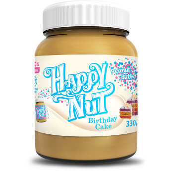 HAPPYNUT NEW Арахисовая паста &quot;Праздничный торт&quot; 330 г ​Арахисовая паста Happy Nut «Праздничный торт» от компании Happy Life - 100% натуральный продукт без консервантов и без сахара.