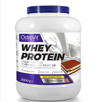 OSTROVIT Whey Protein 2 кг OstroVit WHEY PROTEIN - это высококачественная белковая добавка с 70-процентным содержанием белка. Основу продукта составляет концентрат белка молочной сыворотки, дополненный мальтодекстрином - источником сложных углеводов.