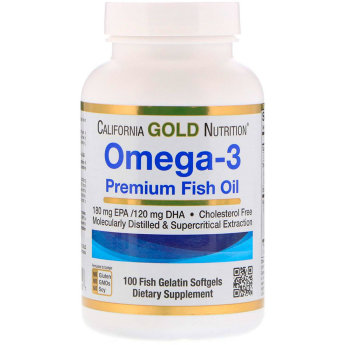 CALIFORNIA GOLD NUTRITION Omega-3 (100 капсул) Биологически активная добавка, в которую входит ценный компонент omega-3, незаменима для здоровья сердечно-сосудистой системы.
