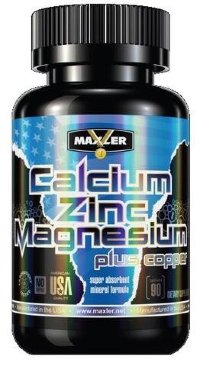 MAXLER USA Calcium Zinc Magnesium + D3 (90 таблеток)