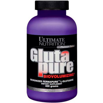 ULTIMATE Glutapure 400 г Glutapure от Ultimate Nutrition абсолютно полностью состоит из чистого L-глютамина высочайшего качества. Глютамин важен для нашего организма, а особенно при занятиях спортом, он сохраняет и поддерживает мышечную массу. 