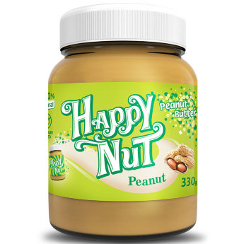 HAPPYNUT NEW Арахисовая паста классическая 330 г Арахисовая паста Happy Nut от компании Happy Life - 100% натуральный продукт без масел, консервантов и сахара.