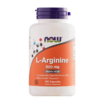 NOW L-Arginine Л-Аргинин 500mg (100 вегкапсул) Это незаменимая аминокислота, улучшающая работу сердечной и сосудистой систем. L-Arginine нормализует количество холестерина в организме, предотвращает развитие атеросклероза.