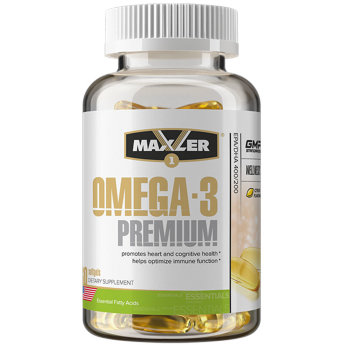 MAXLER USA Omega 3 Premium Citrus Flavor (60 софтгелей) Омега-3 Премиум содержит высокую концентрацию EPA/DHA – 400/200 для общего здоровья организма, здоровья сердца и мозговой деятельности.