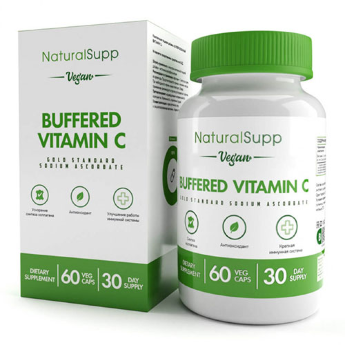 NATURALSUPP Vegan Buffered Vitamin C  Витамин Ц (60 капсул) NATURALSUPP Vegan Vitamin C Витамин Ц (60 капсул)