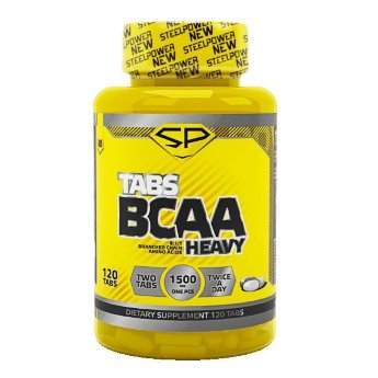 STEEL POWER Heavy BCAA 8-1-1 120 таб HEAVY BCAA — комплекс, состоящий из трех незаменимых аминокислот: Лейцин, Изолейцин, Валин, объединенных в формулу 8:1:1 соответственно, для наибольшей эффективности, BCAA являются основным материалом для построения новых мышц и составляют 35% всех аминокислот в организме. Это одна из немногих добавок в спортивном питании, высокая эффективность которой подтверждается реальными исследованиями.