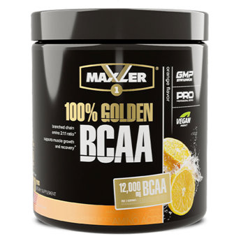 MAXLER USA 100% Golden BCAA 210 г 100% Golden BCAA – это мощная формула, содержащая аминокислоты с разветвленными цепями (BCAA) в классическом соотношении 2:1:1 (L-Лейцин, L-Изолейцин, L-Валин). BCAA – основной материал для построения мышц. 