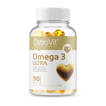 OSTROVIT Omega 3 Ultra (90 таблеток) OstroVit Omega 3 Ultra - Омега-3 жирные кислоты определяют правильное зрение. Докозагексаеновая кислота (DHA) является основным строительным блоком суппозиториев клеток и мембран пигмента сетчатки, которые позволяют нам видеть ночное и цветное зрение. Следует помнить, что нервные клетки также построены из DHA.