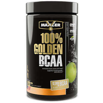 MAXLER USA 100% Golden BCAA 420 г 100% Golden BCAA – это мощная формула, содержащая аминокислоты с разветвленными цепями (BCAA) в классическом соотношении 2:1:1 (L-Лейцин, L-Изолейцин, L-Валин). BCAA – основной материал для построения мышц. 