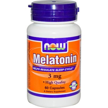 NOW Melatonin 3mg (60 капсул) Одним из основных действий NOW Melatonin является регуляция сна.