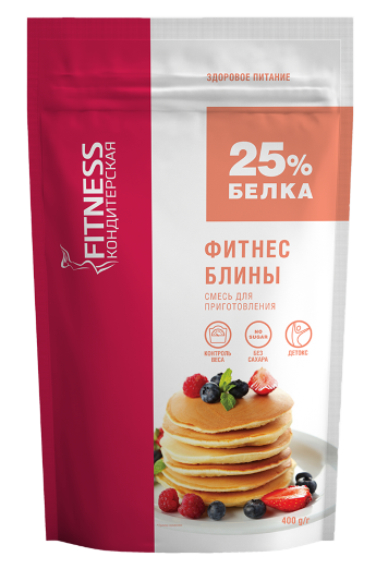 Фитнес Кондитерская Fitness Pancakes (400 г) Блинная смесь от Фитнес Кондитерской!