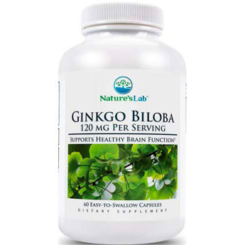 NATURE&#039;S LAB Ginkgo Biloba (60 капсул) Гинкго Билоба – абсолютно натуральный продукт. Он действует на человеческий организм, как мощный природный регулятор. Препарат эффективен и безопасен. Может сочетаться с любыми широко применяемыми лекарствами.