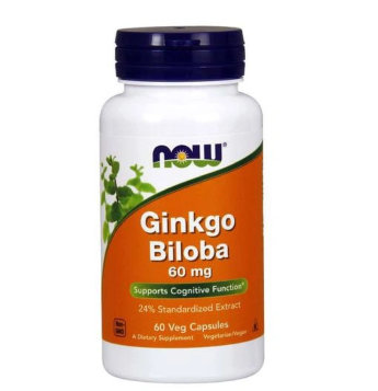 NOW Ginkgo Biloba 60мг (60 вегкапсул) NOW Ginkgo Biloba 60мг​ - высокоэффективная биологически активная добавка, которая оказывает положительное воздействие на самочувствие человека. Является мощнейшим антиоксидантом.