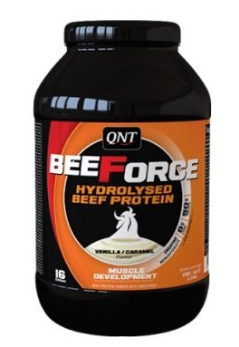 QNT BeeForce (1 кг) BEEFORCE от QNT – это гидролизованный говяжий протеин высшего качества с добавлением креатина, который увеличивает силу и размеры мускулов. Данный протеиновый источник обеспечивает организм всеми необходимыми аминокислотами, которые способствуют росту мышечной массы.

Гидролизованная формула максимально быстрого усвоения
Способствует росту мышечной массы
Увеличивает силу и улучшает восстановление
Хорошо растворяется в воде