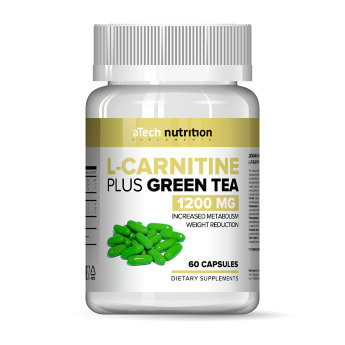 ATECH L-Carnitine Plus Green Tea (60 капсул) Это мощный комплекс, созданный из трёх компонентов для снижения веса и повышения метаболизма.