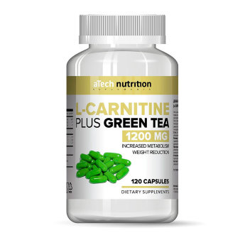 ATECH L-Carnitine Plus Green Tea (120 капсул) Это мощный комплекс, созданный из трёх компонентов для снижения веса и повышения метаболизма.
