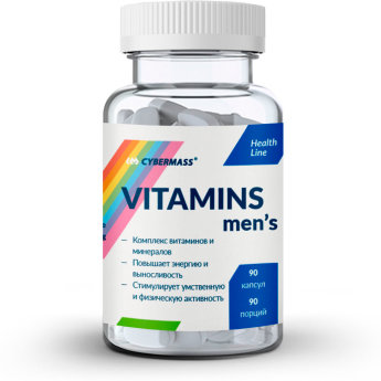 CYBERMASS Vitamins Mens (90 капсул) Витаминно-минеральный комплекс для мужчин.