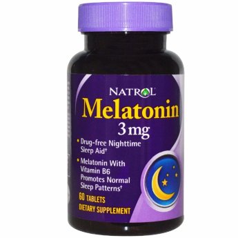 NATROL Melatonin 3 mg (60 таблеток) Прием мелатонина способствует установлению нормального спокойного сна, расслабленному состоянию и общему улучшению состояния здоровья.