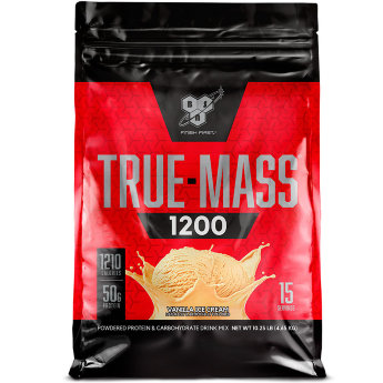 BSN True Mass 1200 (Пакет) 4.5 кг BSN True-Mass — это гейнер высочайшего качества, который поможет эффективно увеличить количество калорий, потребляемых ежедневно, максимизирует прирост чистой массы и снабдит мышцы необходимыми для роста аминокислотами.