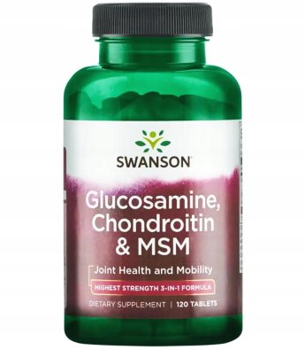 SWANSON Glucosamine/Chondroitin/Msm 250/200/150 (120 таблеток) SWANSON Glucosamine/Chondroitin/Msm 250/200/150 (120 таблеток)