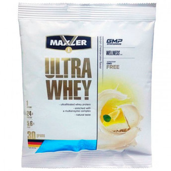MAXLER EU Ultra Whey (1 порция) 30 г Ультрафильтрованный сывороточный протеин. Обогащён мультиэнзимным комплексом. Натуральный вкус.
