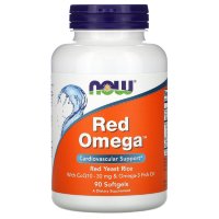 NOW Red Omega Red Yeast Rice with Q10 (90 софтгелей)