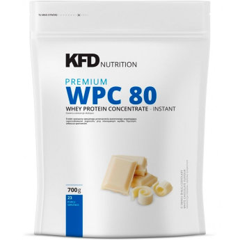 KFD Premium WPC 700 г Premium WPC 80 от KFD Nutrition - это 100% чистый концентрат сывороточного белка высокого качества.

Этот протеин отличается прекрасным вкусом, быстро растворяется, при этом не образуя пены. Как и во всех продуктах KFD, в Premium WPC 80 нет красителей, консервантов и примесей растительных белков, а широкая вкусовая линейка не оставит равнодушным никого.