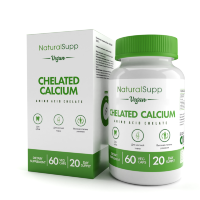 NATURALSUPP Vegan Calcium Chelated Кальция хелат (60 капсул)