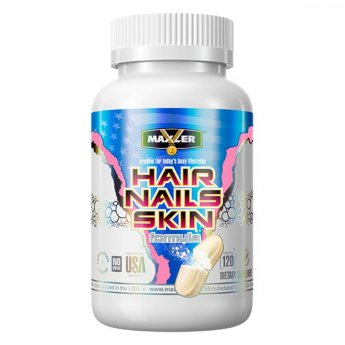 MAXLER Hair Nails Skin Formula (120 капсул) здоровье волос, ногтей и кожи.
