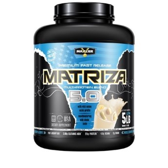 MAXLER Matriza 5lb (2,27кг) Matriza представляет собой комплекс высококачественных белков (сывороточный протеин, молочный протеин), который способствует максимальному росту и поддержанию мышечной массы. 23 грамма белка на порцию – это особенно необходимо тем, у кого долгие и интенсивные тренировки.