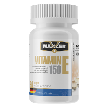 MAXLER EU Vitamin E 150mg (60 софтгелей) MAXLER EU Vitamin E 150mg 60 гелькапсул
