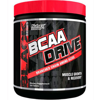 NUTREX BCAA Drive Black 200 таб BCAA Drive Black от Nutrex – это добавка для серьезного спортсмена, содержащая аминокислоты только высшего качества.