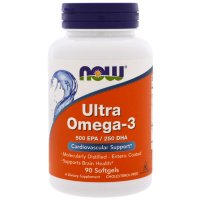 NOW Ultra Omega-3 500/250 (90 софтгелей)