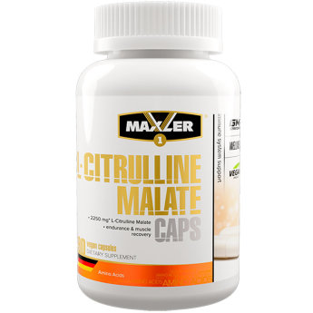 MAXLER EU L-Citrulline Malate Vegan Caps 90 кап Л-Цитруллин играет важную роль в организме: дополнительное потребление этой аминокислоты может оказать положительное влияние на здоровье и работоспособность.