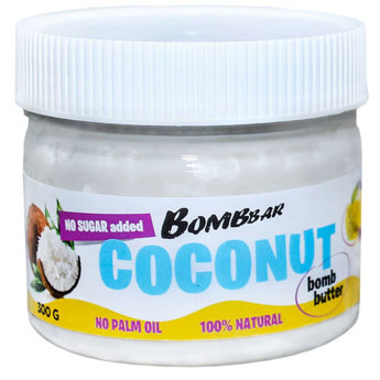 BOMBBAR Паста кокосовая 300г Кокосовая паста от BombBar — вкусный и полезный перекус, который можно употреблять во время диеты или поста. Это источник жирных кислот, необходимых для организма. У продукта нежная консистенция. Содержит тертый кокос.