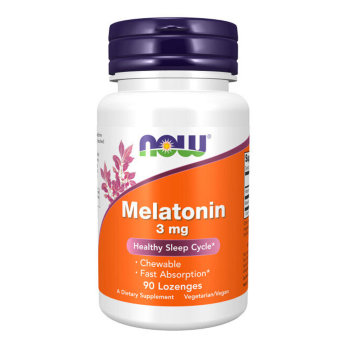NOW Melatonin 3 мг (90 леденцов) MELATONIN LOZ – это безопасна и удобная добавка для улучшения качества сна. Она не вызывает привыкания, дискомфорта или побочных эффектов. Она не содержит опасных снотворных или седативных средств. В ее основе естественный гормон сна Мелатонин, который поместили в биодоступную и вкусную оболочку фруктового леденца.
