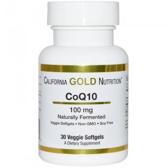 CALIFORNIA GOLD NUTRITION CoQ10 100 mg (30 капсул) California Gold Nutrition CoQ10 100 mg 30 Softgels имеет важное значение для здоровой сердечно-сосудистой системы.