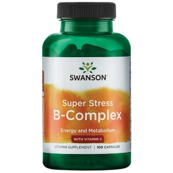 SWANSON Super Stress B Complex (240 капсул) Витамины группы B играют важную роль во всем организме, от сердечно-сосудистой системы и психического здоровья до энергетического обмена.