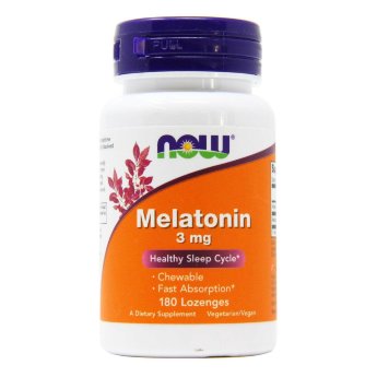 NOW Melatonin 3 мг (180 леденцов) В добавке находится мелатонин, который представляет собой один их основных гормонов эпифиза, который в ответе за регуляцию суточных ритмов. Обладает успокаивающим эффектом на организм, снижает повышенное возбуждение.