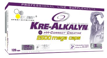 Olimp Kre-Alkalyn 2500 Mega Caps (120 капсул) Kre-Alkalyn - это буферный креатин обладающий намного более мощным воздействием на мышечный потенциал, чем обычный моногидрат креатина, но при этом не имеющий никаких побочных эффектов.