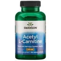 SWANSON Acetyl L-Carnitine 500 mg (100 вегкапсул)