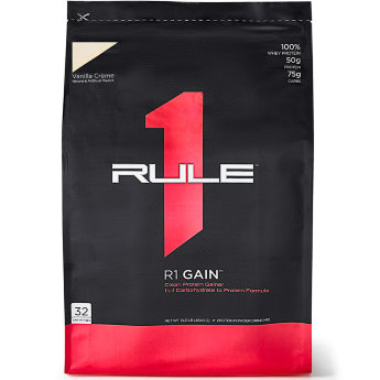 RULE ONE Gain Пакет Красный 4620 г Данный гейнер обеспечивает ваш организм внушительным количеством белка и углеводов, необходимых для построения мышечной и общей массы тела. Но, при этом, Gain содержит мизерное количество жиров и сахара.