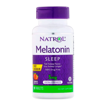 NATROL Melatonin Fast Dissolve 5 mg (90 таблеток) Способствует сохранению здоровья нервной системы, обеспечивает высокоэффективную поддержку нормального уровня энергии, играет важную роль в формировании эритроцитов, вегетарианский продукт.