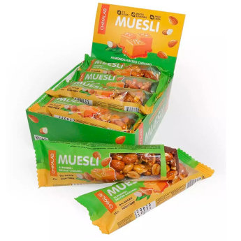 CHIKALAB Мюсли батончик 40г (20шт коробка) Батончики-мюсли с орехами и злаками для здорового перекуса.