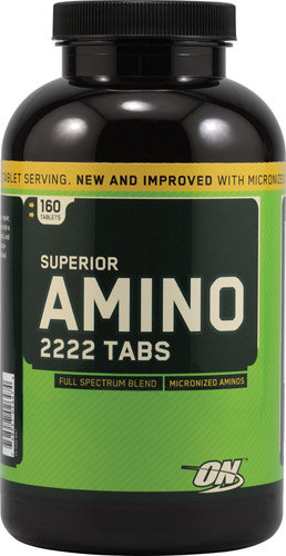 OPTIMUM NUTRITION Super Amino 2222 (160 таблеток) Superior AMINO 2222 Tabs содержит 22 аминокислоты.
